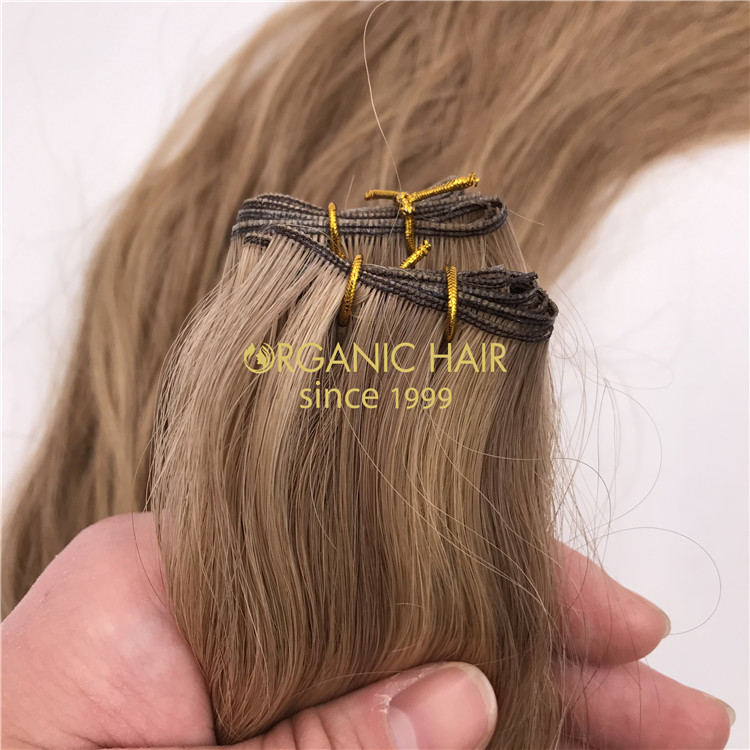 Wholesale 100% human cuticle Genius weft hair extensions natural wave X390